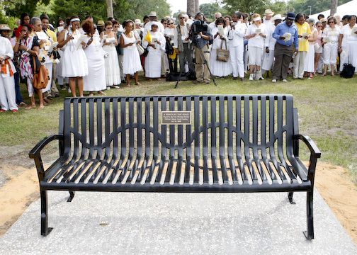 Society Places First Bench by the Road